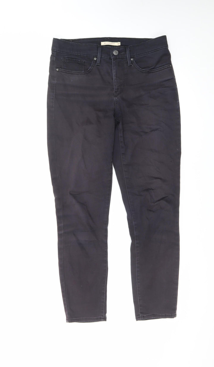 Levi's Women's Black Skinny Jeans Size 10 Slim Fit Mid Rise Denim
