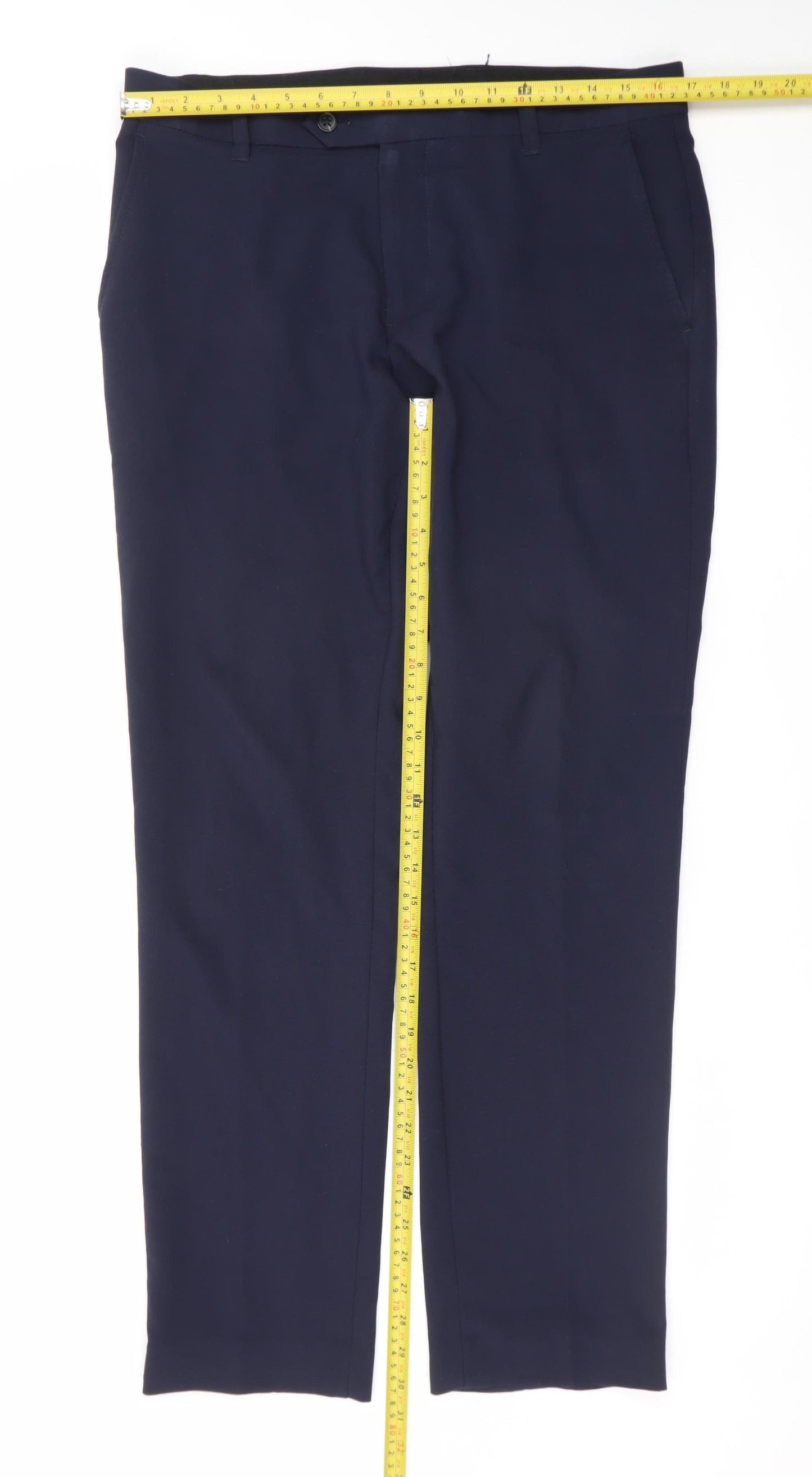 NEXT Men’s Blue Chino Trousers 32W 31L Regular Fit