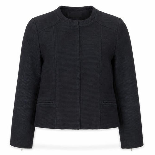 Mango Women’s Black XS Collarless Slim Fit Blazer Jacket