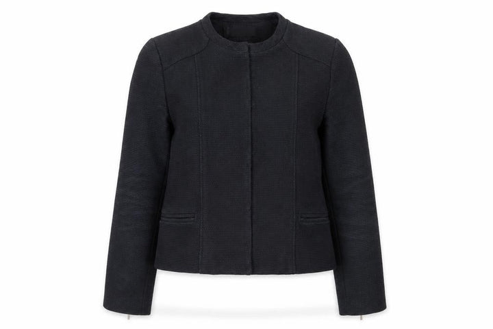 Mango Women’s Black XS Collarless Slim Fit Blazer Jacket