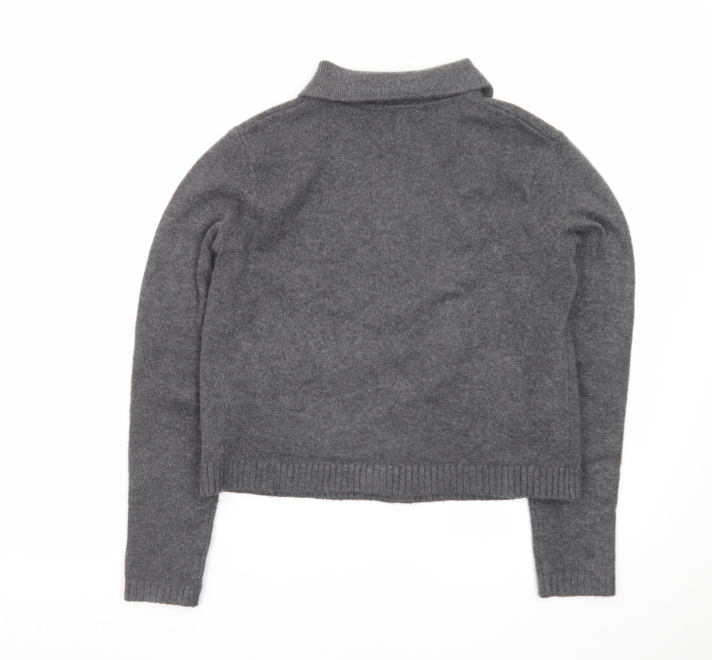 Marks and Spencer Women’s Grey Collared Button Cardigan XS