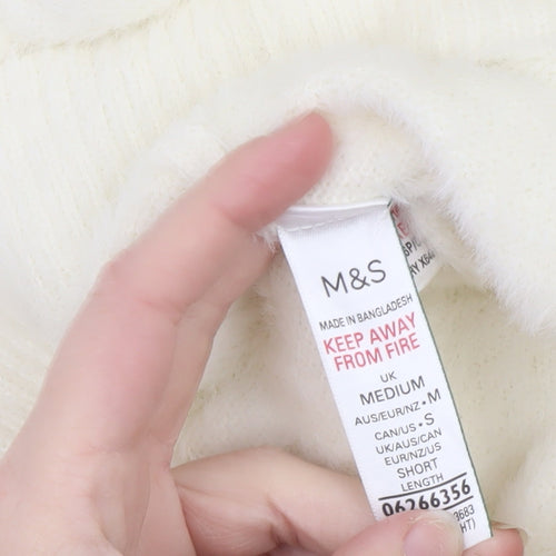 Marks and Spencer Ivory Knit Women's M Elastic Waist Lounge Sweatpants