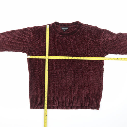 Dorothy Perkins Women’s Burgundy Knit Pullover Jumper UK 8