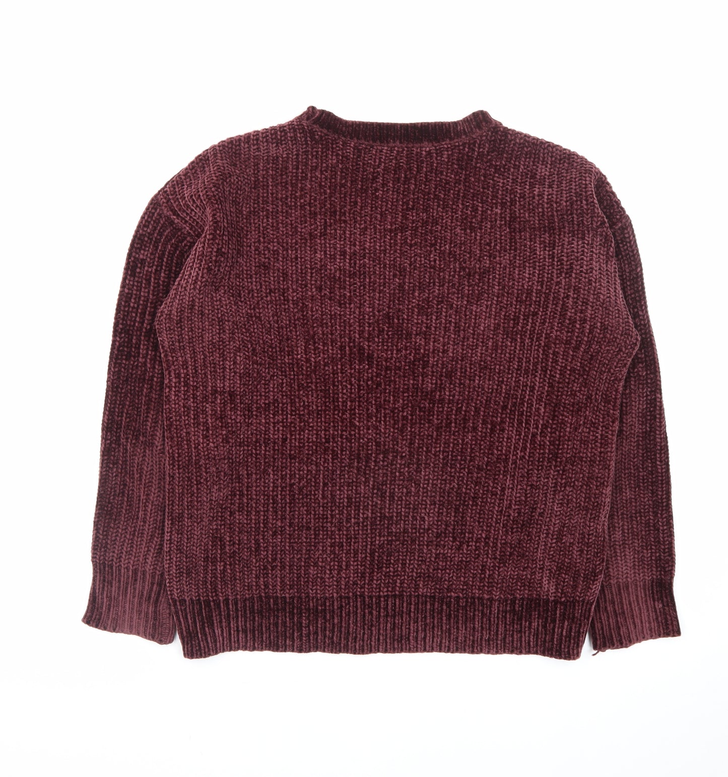 Dorothy Perkins Women’s Burgundy Knit Pullover Jumper UK 8