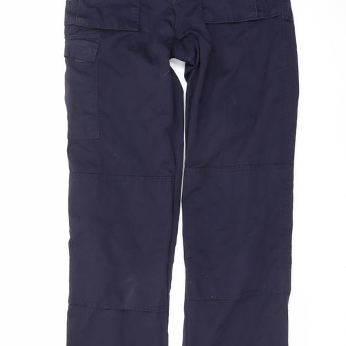 Portwest Men's Blue Cargo Workwear Trousers Size M 30W 36L