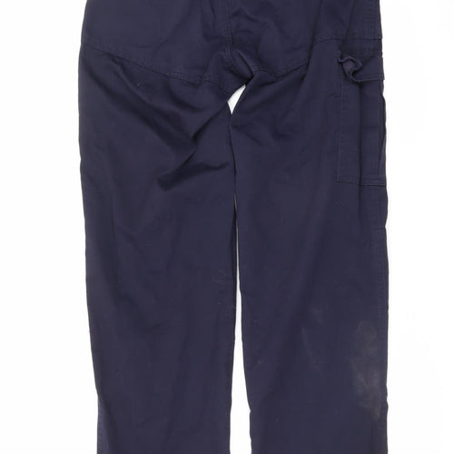 Portwest Men's Blue Cargo Workwear Trousers Size M 30W 36L