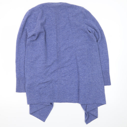 Woolovers Women's Blue 100% Merino Wool Long Sleeve Cardigan S