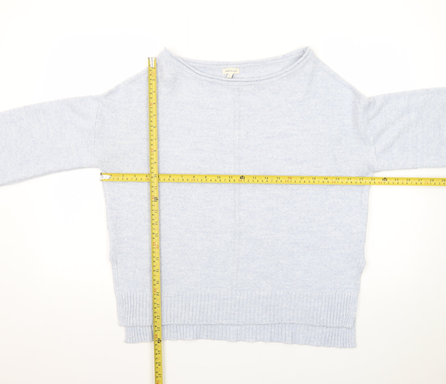 River Island Women’s Blue Knit Pullover Jumper Size S