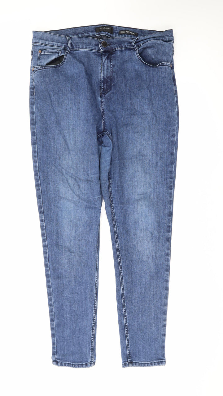 Jasper Conran Women’s Blue Skinny Jeans Size 16 Regular Stretch Denim