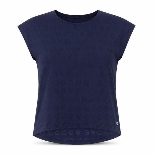 Marks and Spencer Women Navy Blue Polyester Blend Sleeveless T-Shirt Size 12