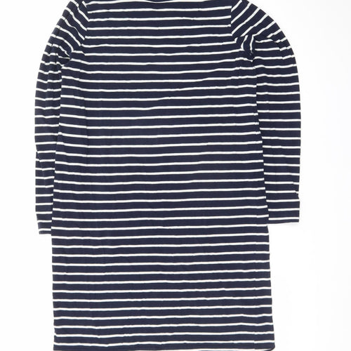 Fat Face Women’s Blue Striped Cotton Shift Dress Size 10