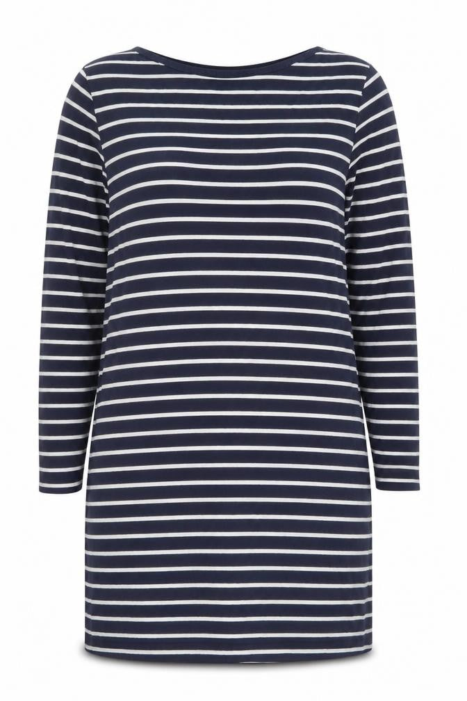 Fat Face Women’s Blue Striped Cotton Shift Dress Size 10