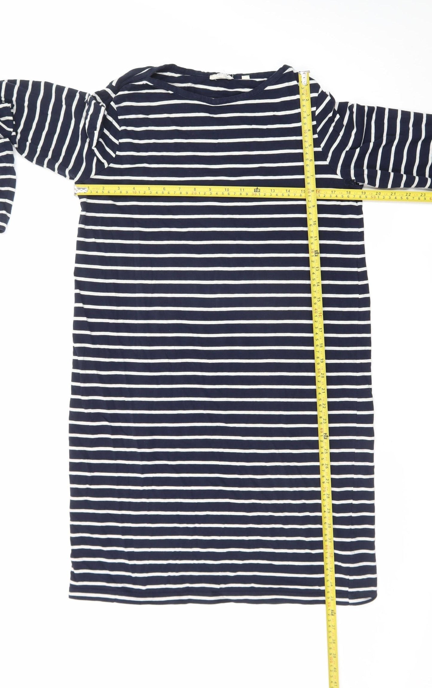 Fat Face Women’s Blue Striped Cotton Shift Dress Size 10