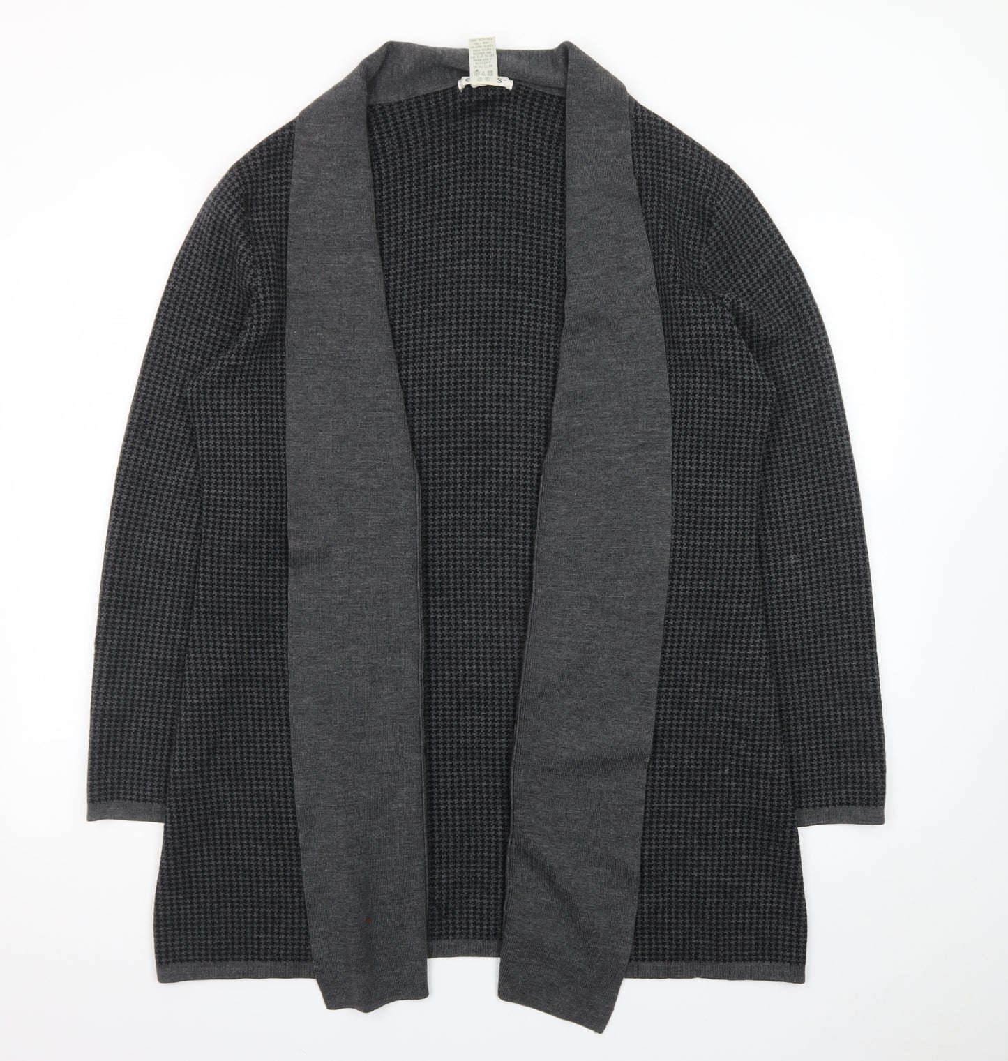 Orvis Womens Grey Wool Long Sleeve Open Front Cardigan L