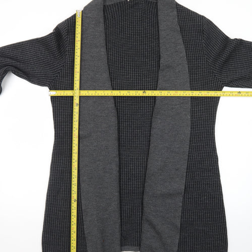 Orvis Womens Grey Wool Long Sleeve Open Front Cardigan L