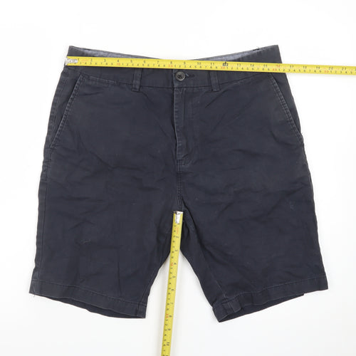 Next Men's Black Chino Shorts 32 Regular Waist Casual Summer Wear