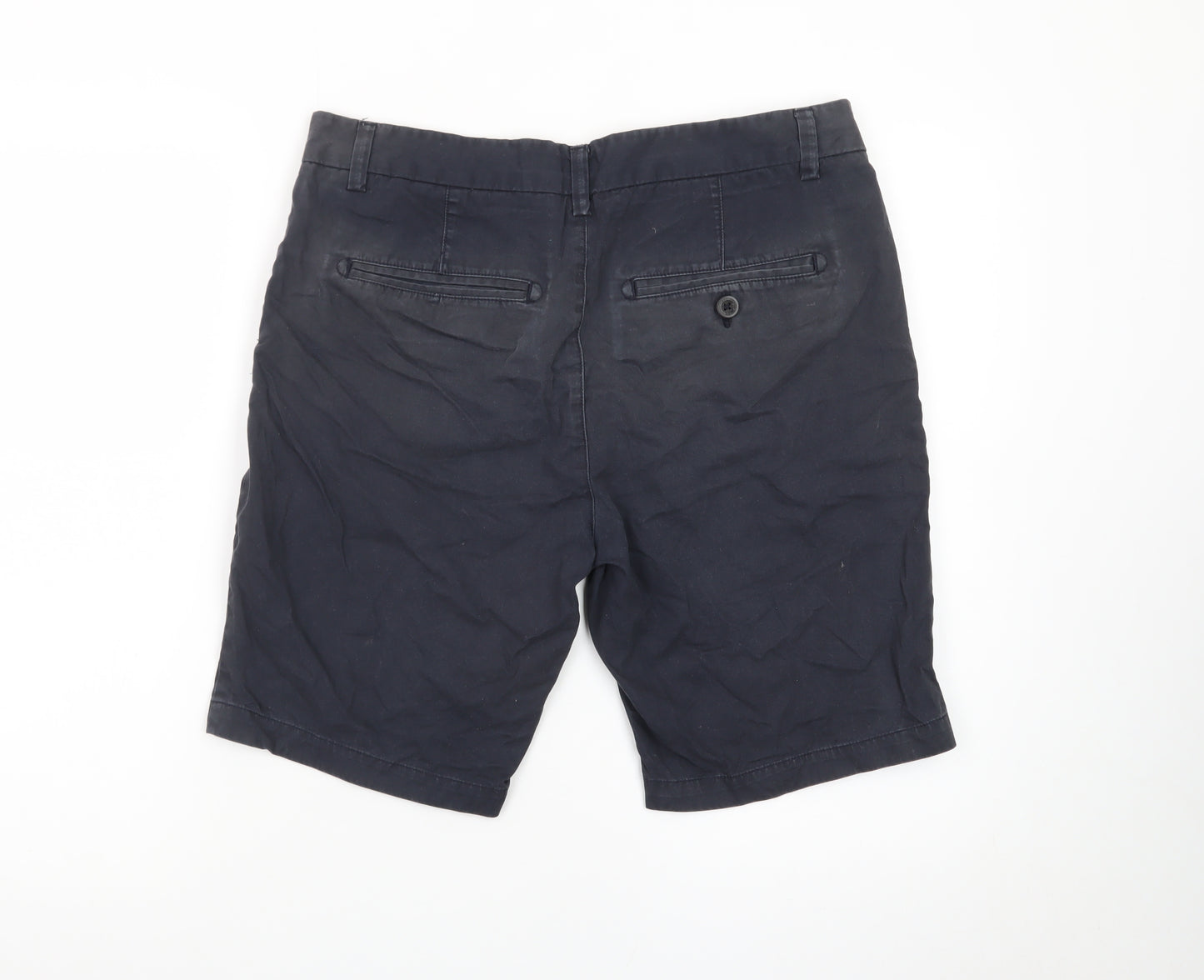 Next Men's Black Chino Shorts 32 Regular Waist Casual Summer Wear