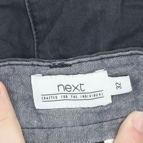 Next Men's Black Chino Shorts 32 Regular Waist Casual Summer Wear