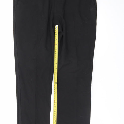 Next Men’s Black Regular Fit Dress Pants 32W 33L Formal Trousers
