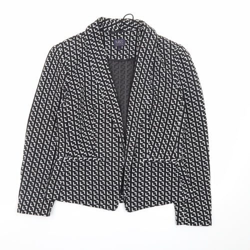 Marks and Spencer Women’s Black Geometric Blazer Size 12