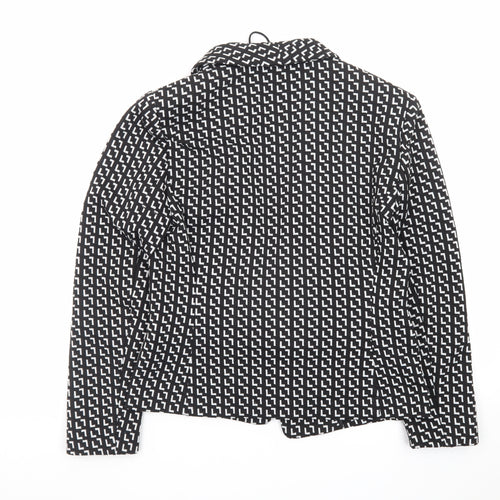 Marks and Spencer Women’s Black Geometric Blazer Size 12