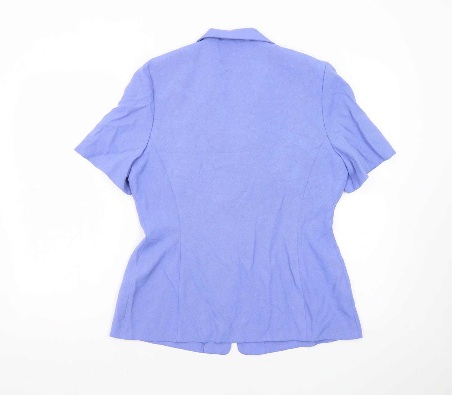 Dorothy Perkins Women's Blue Short Sleeve Suit Jacket Size 12