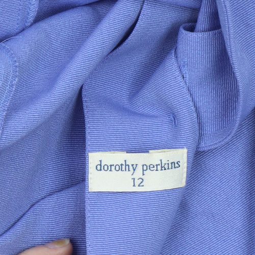 Dorothy Perkins Women's Blue Short Sleeve Suit Jacket Size 12