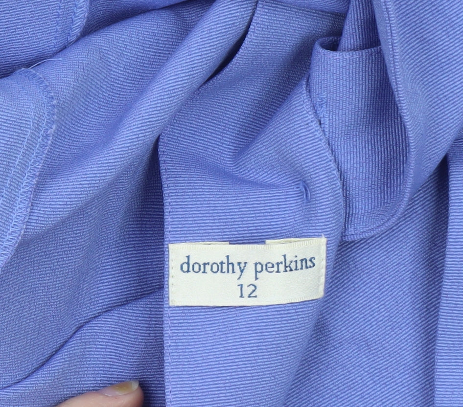 Dorothy Perkins Women's Blue Short Sleeve Suit Jacket Size 12
