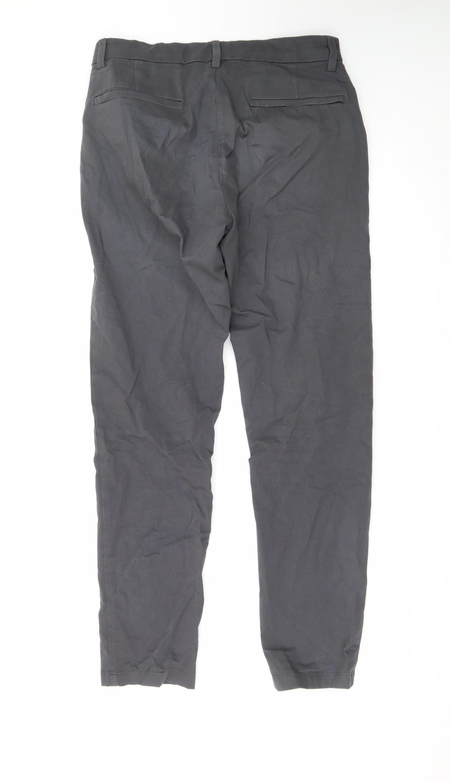 Marks and Spencer Men's Black Slim Fit Chino Trousers 30x31