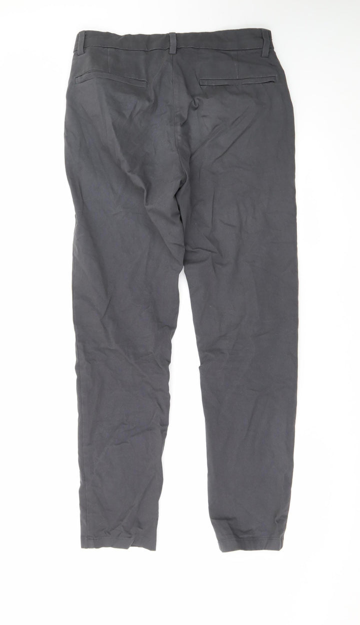 Marks and Spencer Men's Black Slim Fit Chino Trousers 30x31