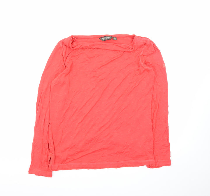 Regatta Women's Pink Long Sleeve Viscose Stretch T-Shirt UK14
