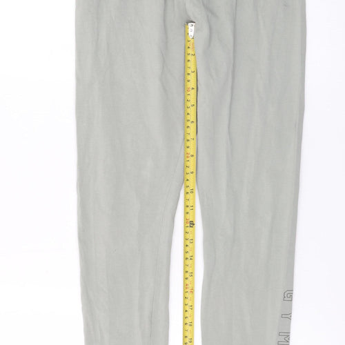 Gym King Women's Grey Cotton Stretch Leggings Size 14