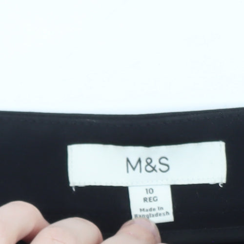 Marks and Spencer Women’s Black Chino Shorts Size 10 Regular