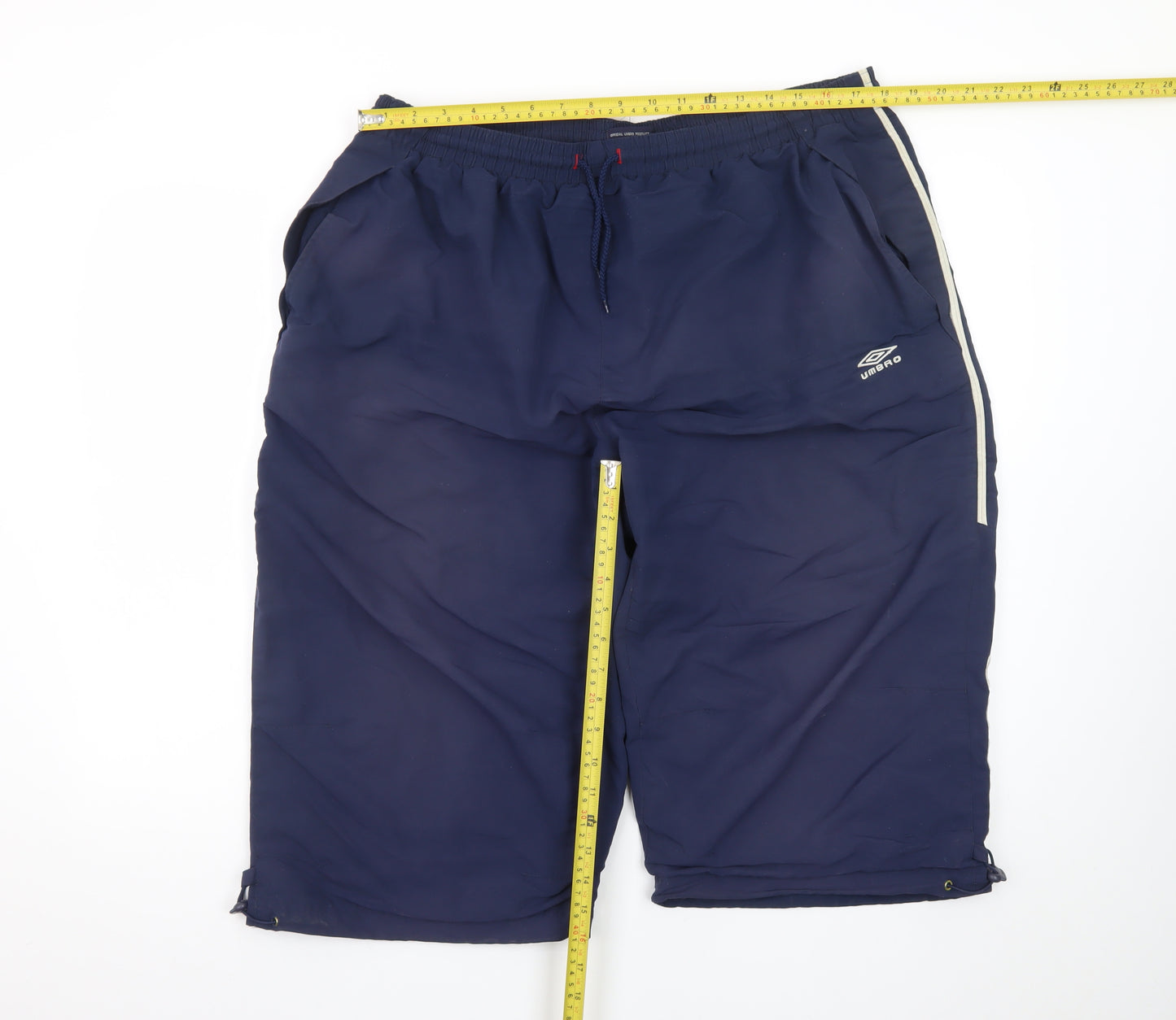 Umbro Men's Blue 2XL Sports Sweat Shorts with Elastic Waist
