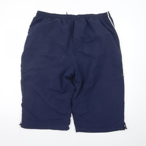 Umbro Men's Blue 2XL Sports Sweat Shorts with Elastic Waist