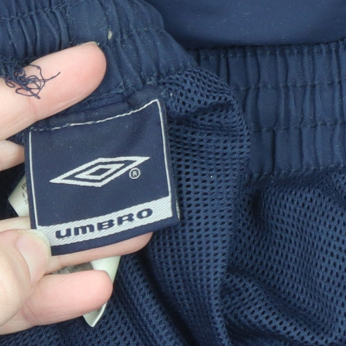 Umbro Men's Blue 2XL Sports Sweat Shorts with Elastic Waist