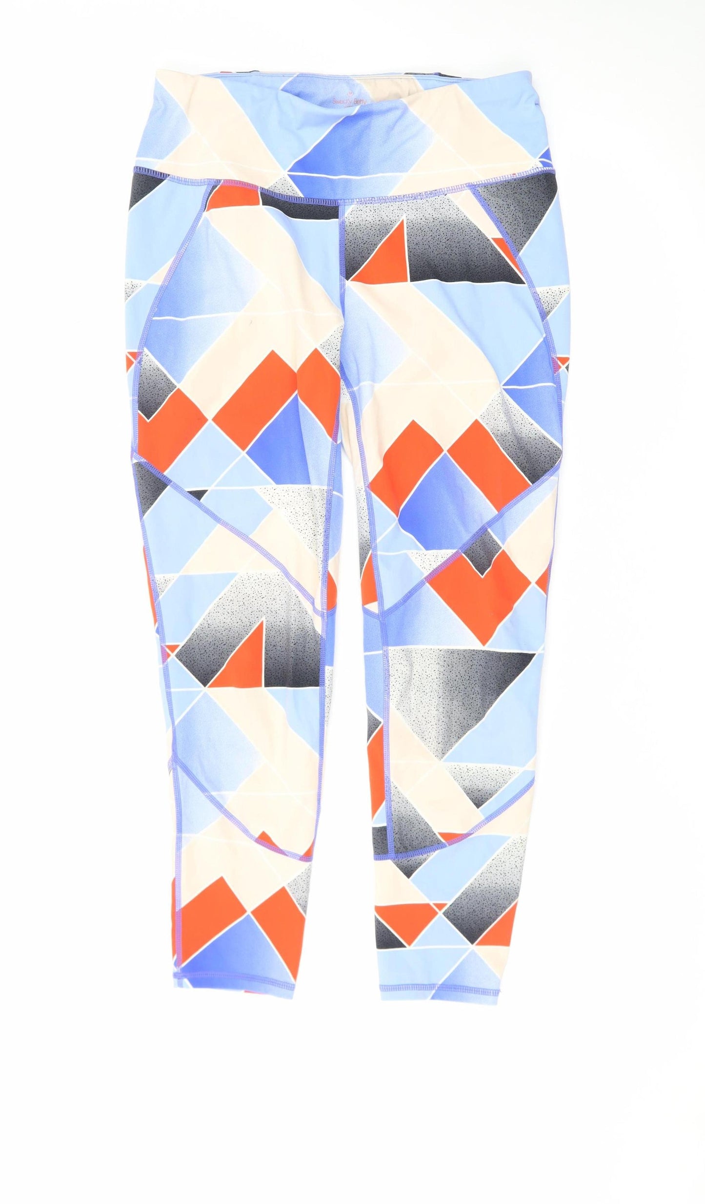 Sweaty Betty Women’s Multicoloured Geometric Capri Leggings Size M