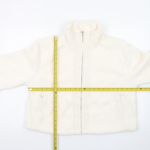 Marks and Spencer Goodmove Women’s Ivory Fleece Puffer Jacket Size 14