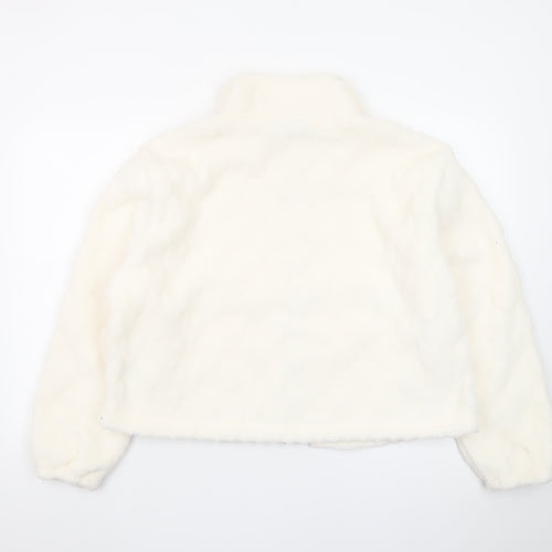 Marks and Spencer Goodmove Women’s Ivory Fleece Puffer Jacket Size 14