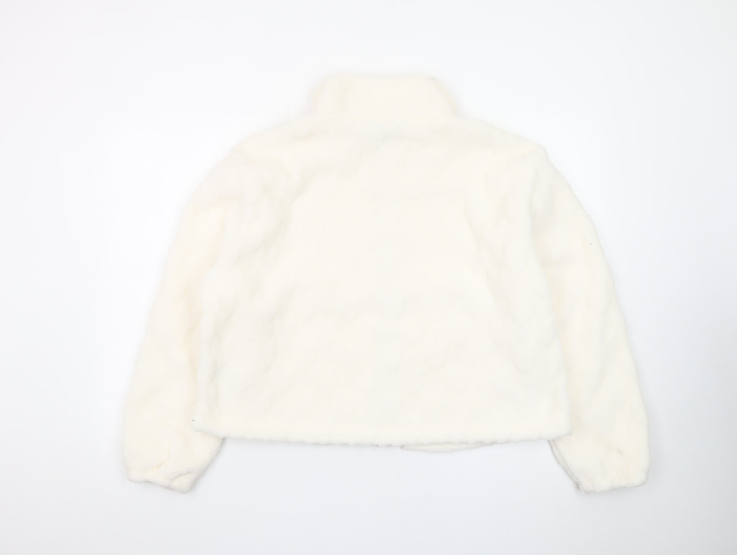 Marks and Spencer Goodmove Women’s Ivory Fleece Puffer Jacket Size 14