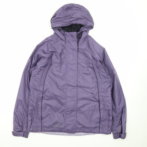 Peter Storm Women’s Purple Waterproof Rain Jacket Size 14 Hooded