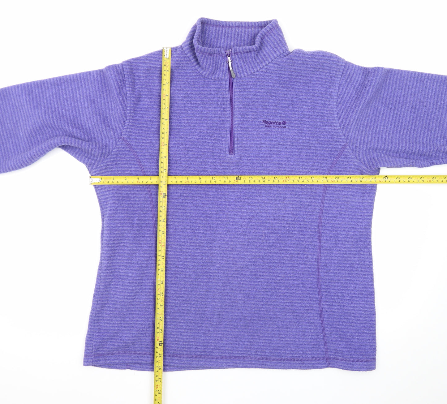 Regatta Womens Purple 1/2 Zip Fleece Pullover Sweatshirt UK 18