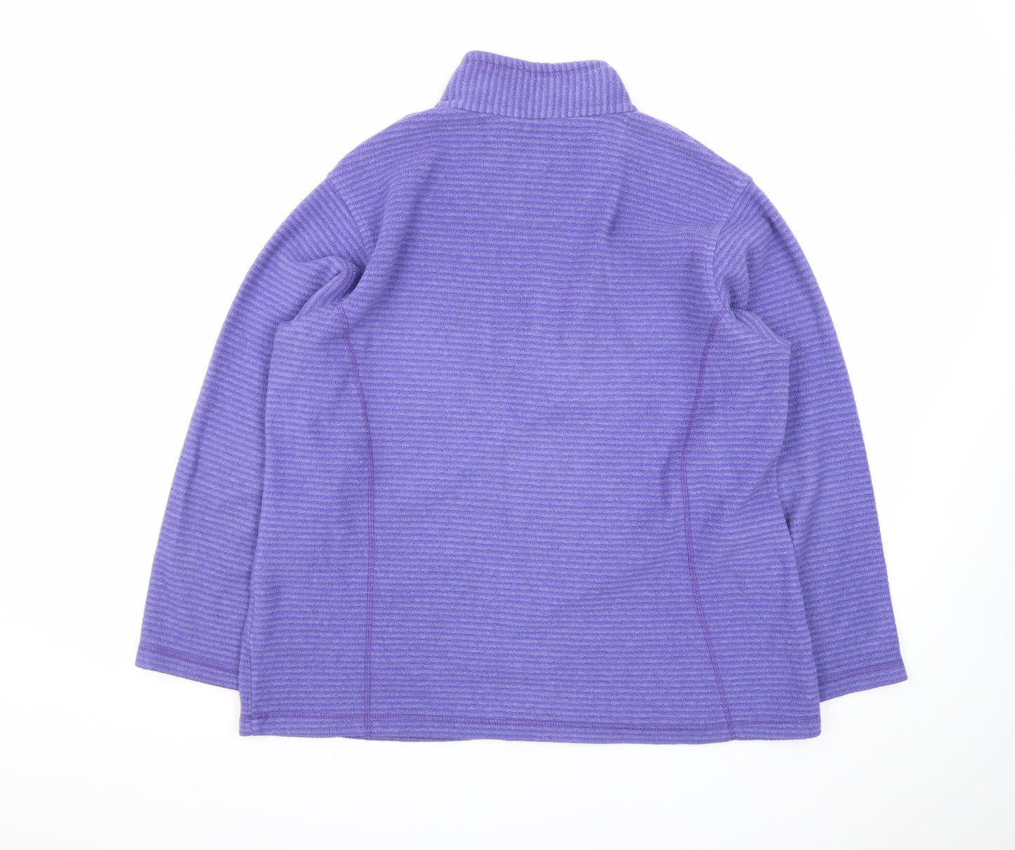Regatta Womens Purple 1/2 Zip Fleece Pullover Sweatshirt UK 18