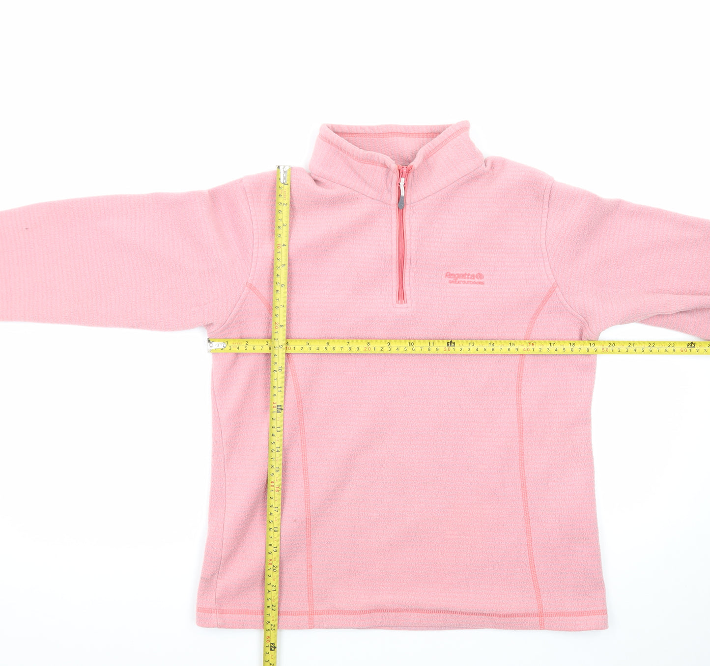 Regatta Women Pink Fleece 1/4 Zip Pullover Sweatshirt UK 14