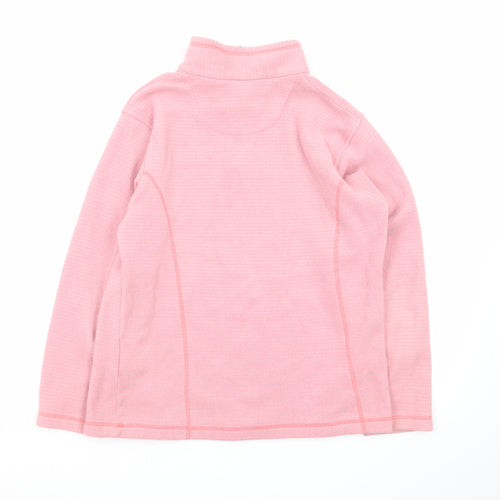 Regatta Women Pink Fleece 1/4 Zip Pullover Sweatshirt UK 14