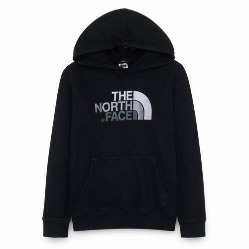 The North Face Boys Black XL Pullover Hoodie 100% Cotton Logo Sweatshirt