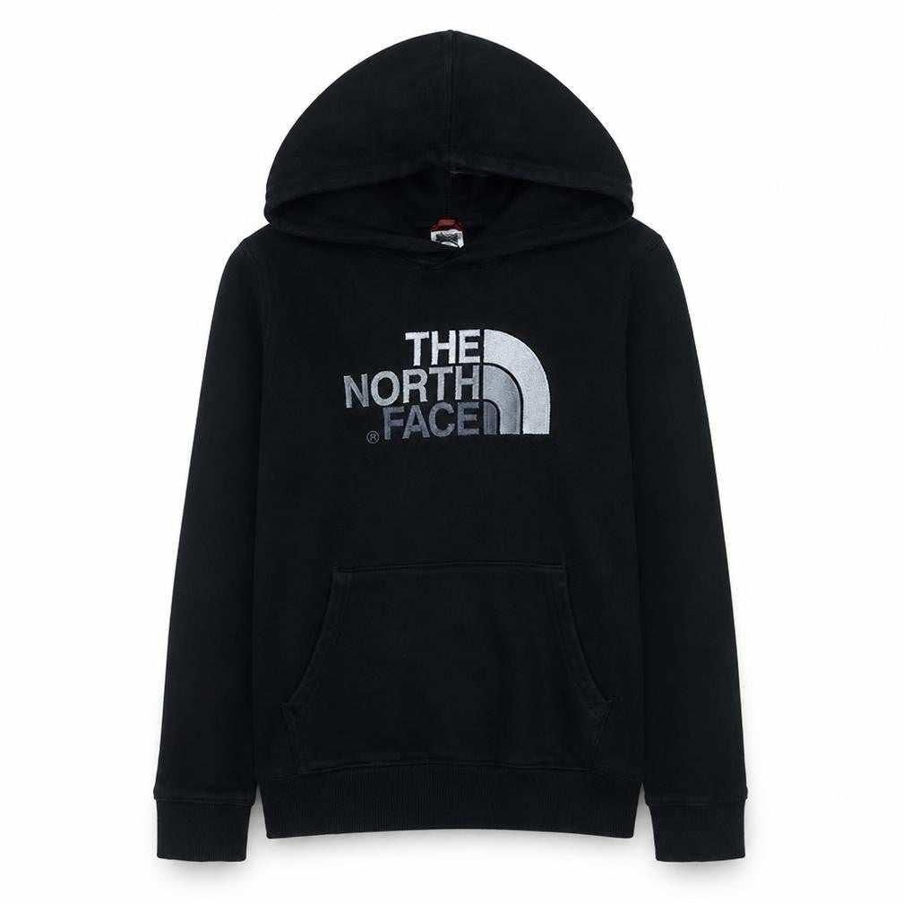 The North Face Boys Black XL Pullover Hoodie 100% Cotton Logo Sweatshirt