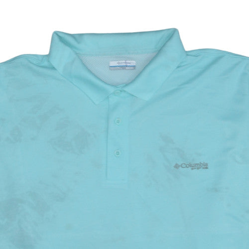 Columbia Men's Blue 3XLT Performance Polo Shirt Moisture Wicking