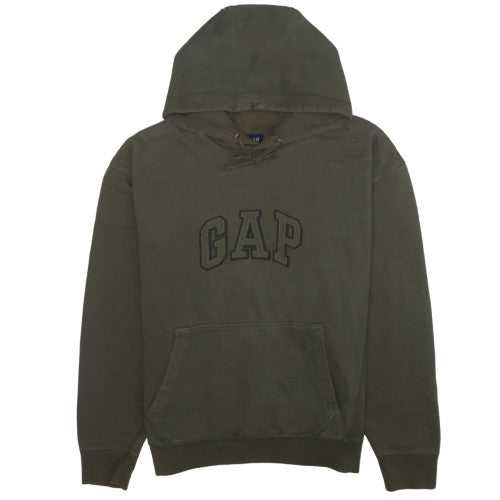 GAP Men's Green Logo Pullover Hoodie Size L Regular Fit
