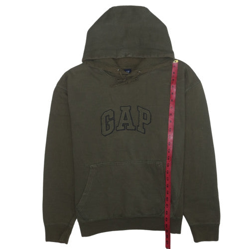 GAP Men's Green Logo Pullover Hoodie Size L Regular Fit
